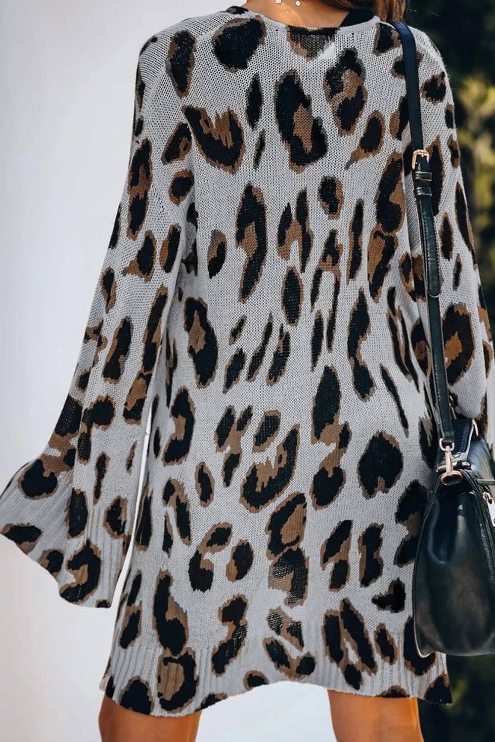 Lightweight Knit Leopard Cardigan