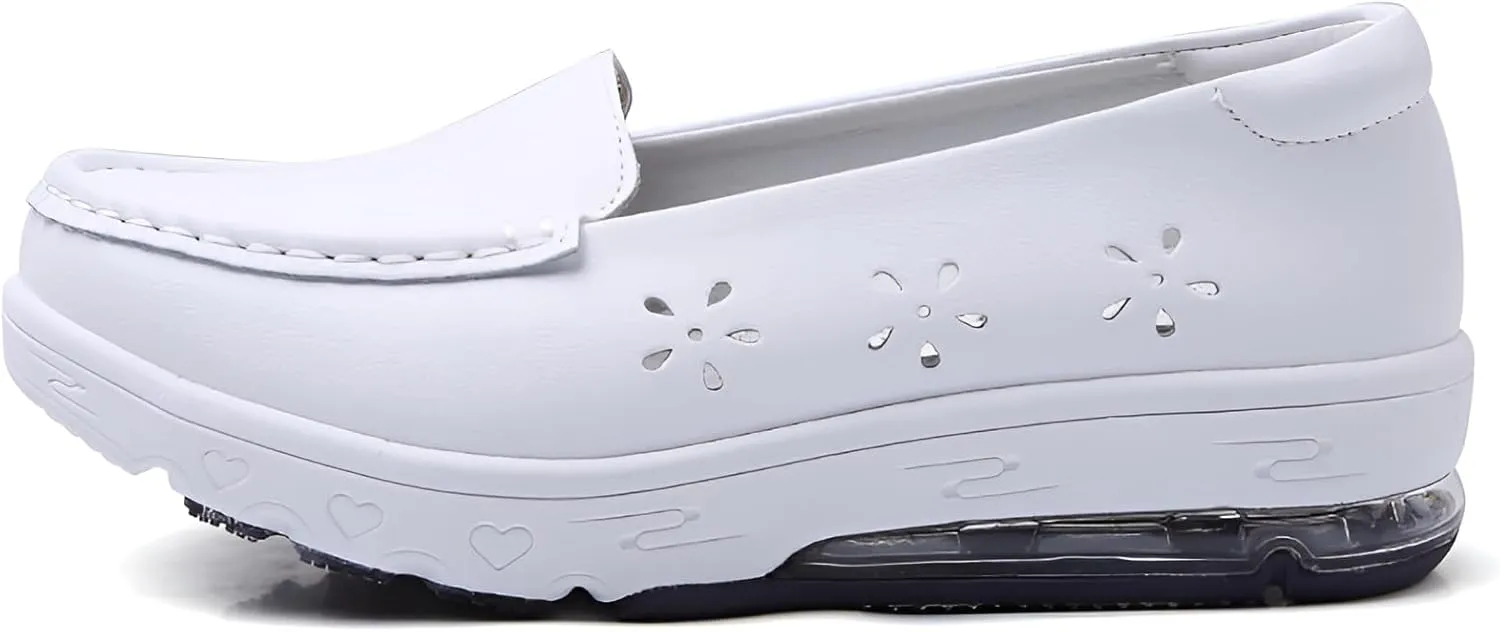 lilaBelle]【Air Cushion Nurse Shoes Breathable Care Work Shoes with Shock-Absorbing EVA Sole | Anti-Slip e Medical Trainers for Women, Soft Cushioned Nursing Footwear for Hospital & Daily Us