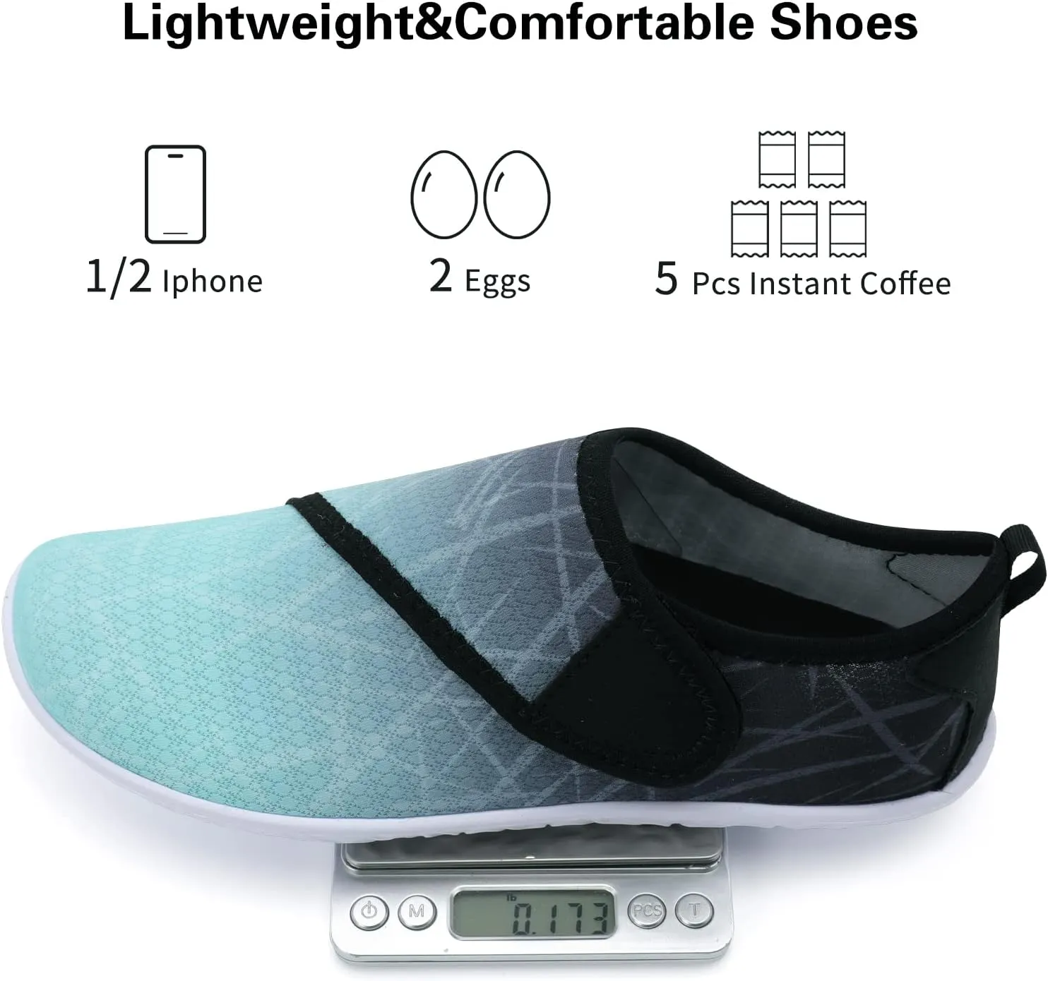 Lisdwde Women Men Water Shoes Quick Dry Breathable Aqua Sock Shoe for Summer Pool Swimming Beach Diving Walking