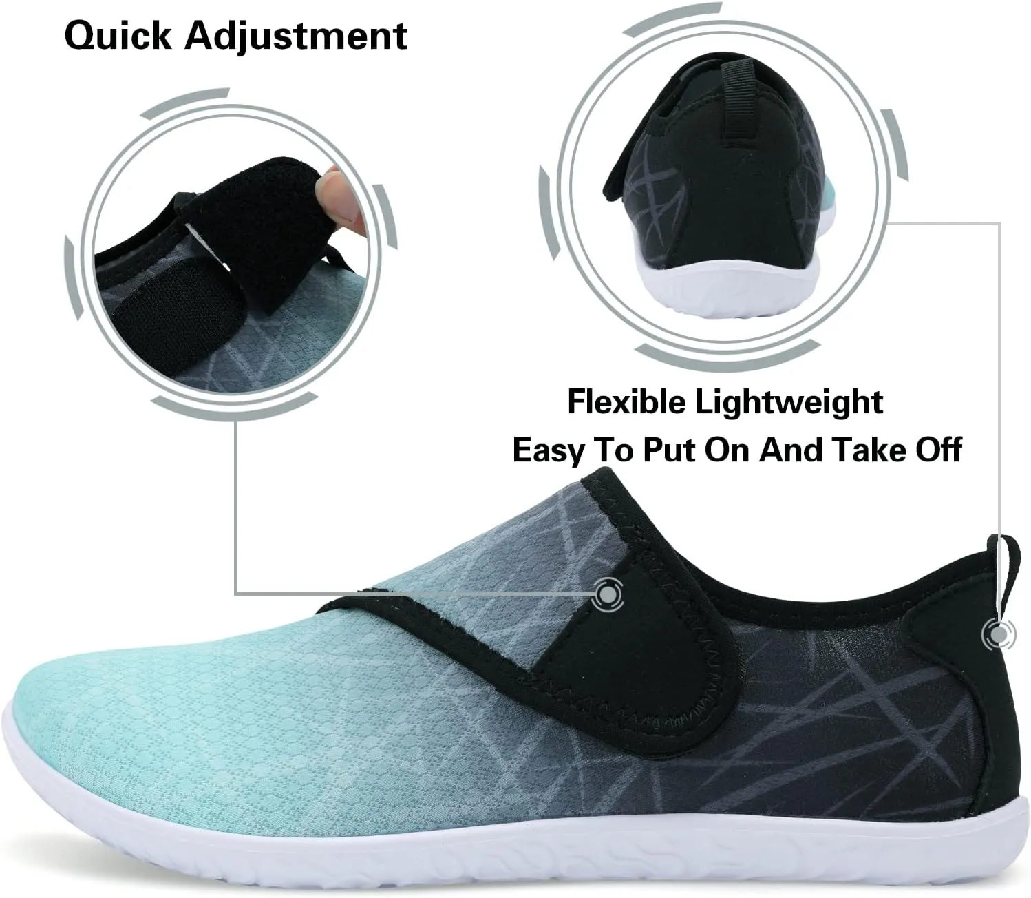 Lisdwde Women Men Water Shoes Quick Dry Breathable Aqua Sock Shoe for Summer Pool Swimming Beach Diving Walking