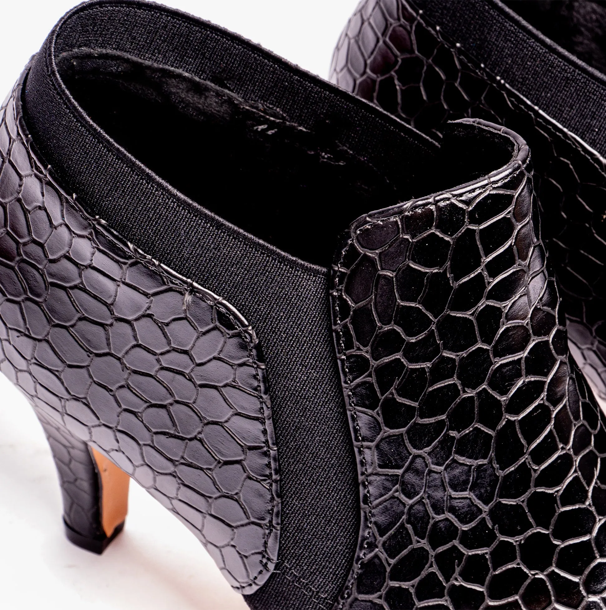 Lotus KRISTINA Womens Shoes Black Croc