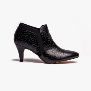 Lotus KRISTINA Womens Shoes Black Croc