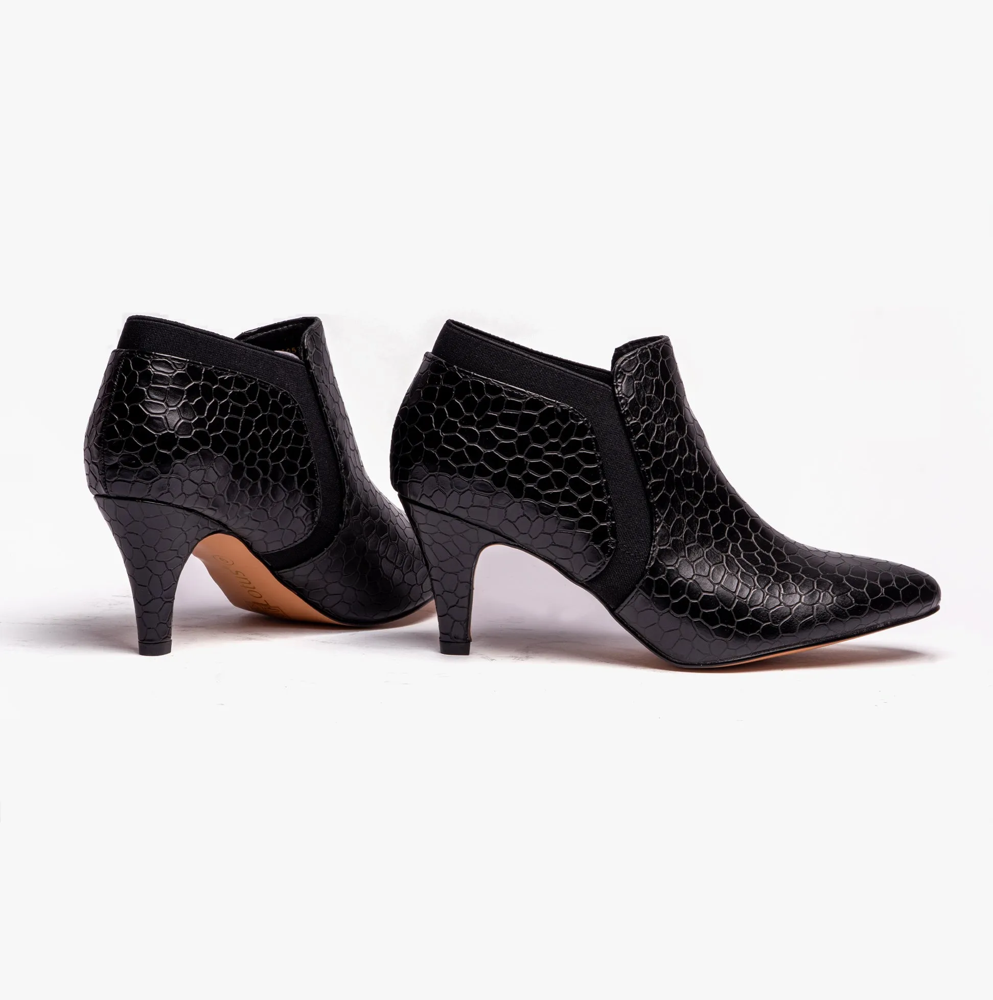 Lotus KRISTINA Womens Shoes Black Croc