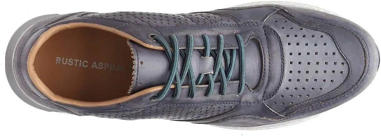 Low Down Men's Genuine Leather Perforated Sneaker