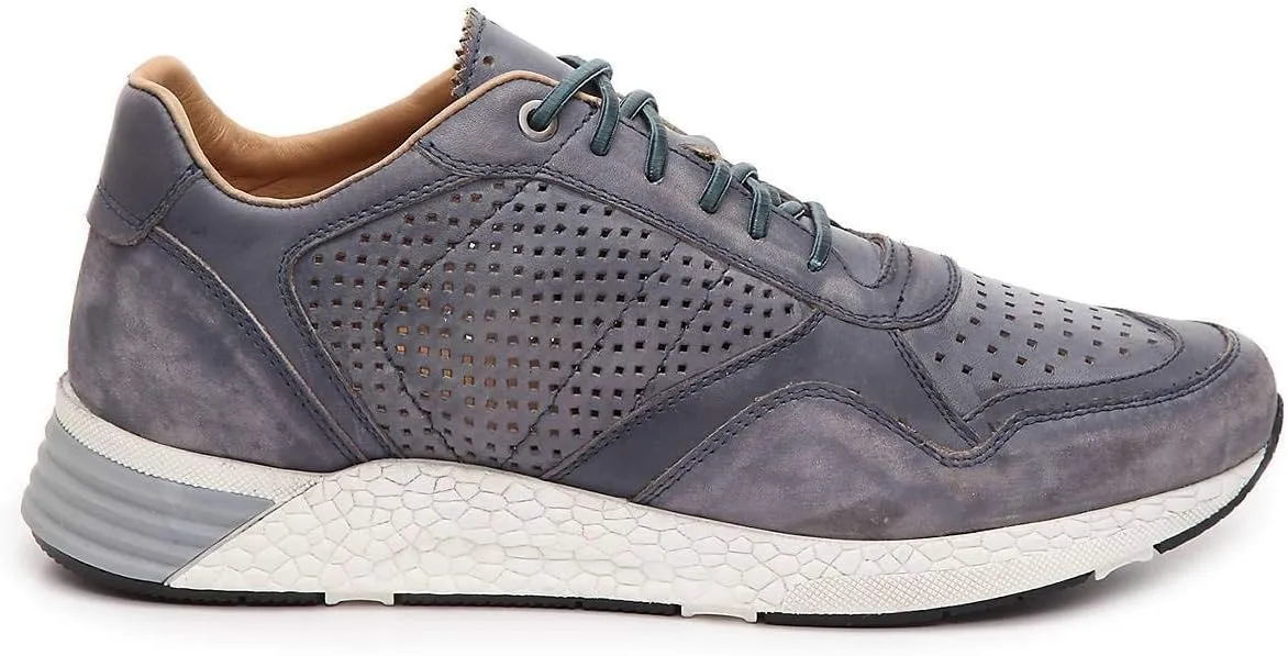 Low Down Men's Genuine Leather Perforated Sneaker