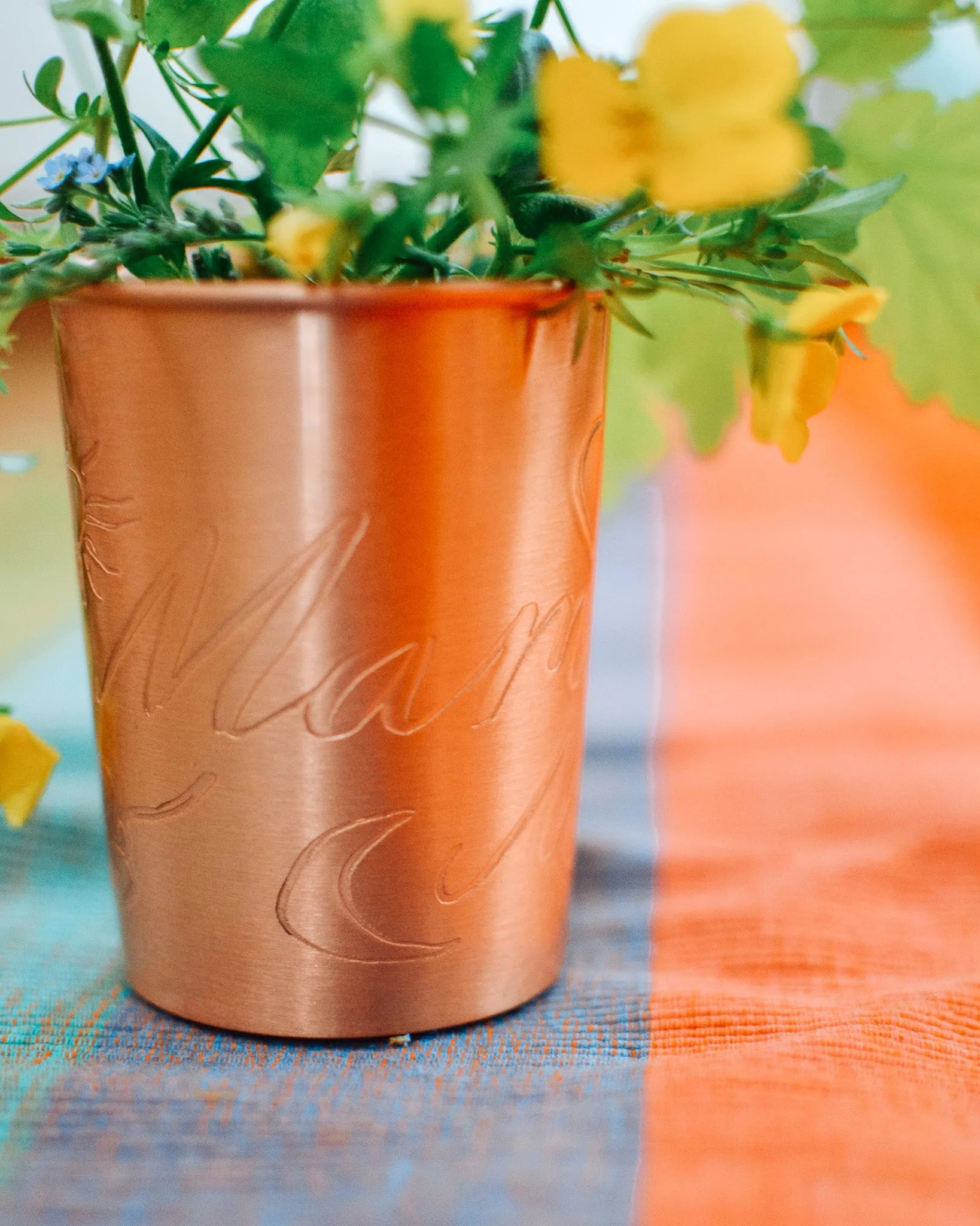 Mamma Mia copper glass