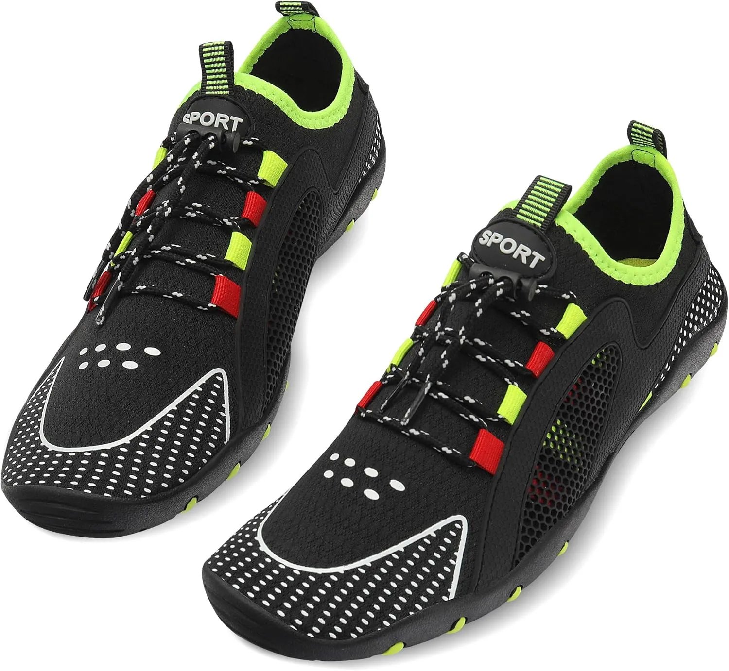 MAYZERO Water Shoes Men Women Swim Surf Shoes Beach Pool Shoes Wide Toe Hiking Aqua Shoes Winter House Slippers