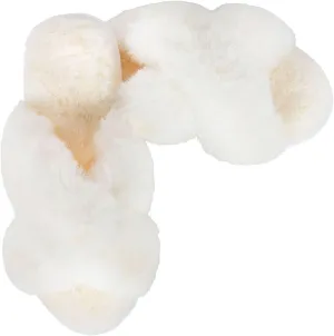 MeMoi Women's Beverly Faux Fur Memory Foam Plush Slipper