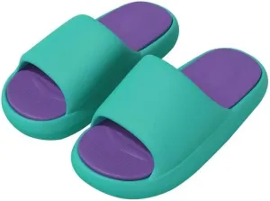 Men Women Non Slip Contrast Indoor Slippers for Bedroom Bathroom Beach