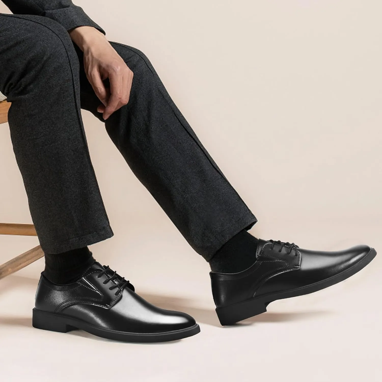 Men’s Dress Shoes Formal Oxford Slip On Business Derby Classic Lace-Up Tuxedo Shoes