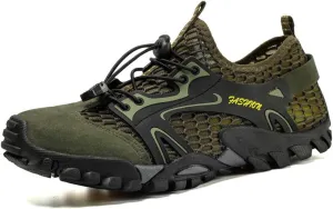 Men's Hiking Shoes Breathable Ultra-Slip Running Barefoot Trekking Mesh Quick Dry Lightweight Outdoor Training Sneakers