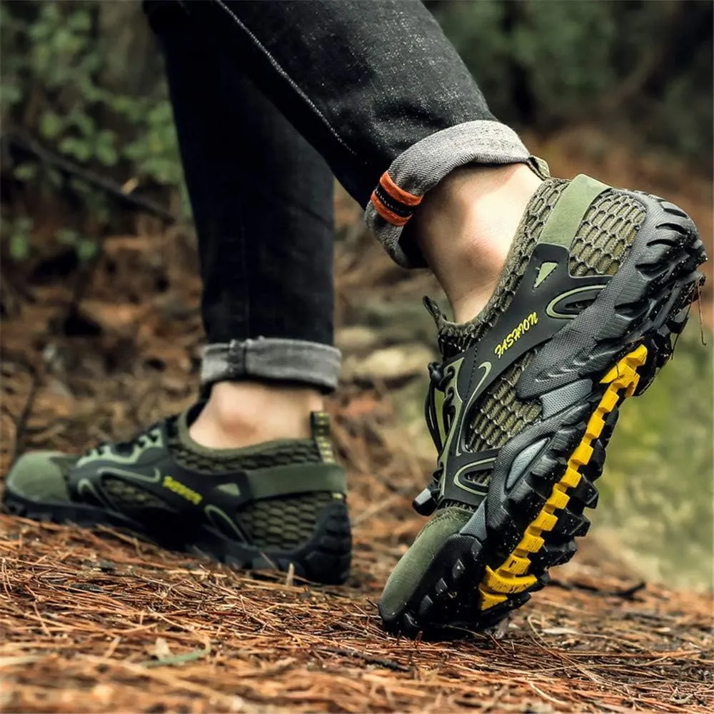 Men's Hiking Shoes Breathable Ultra-Slip Running Barefoot Trekking Mesh Quick Dry Lightweight Outdoor Training Sneakers