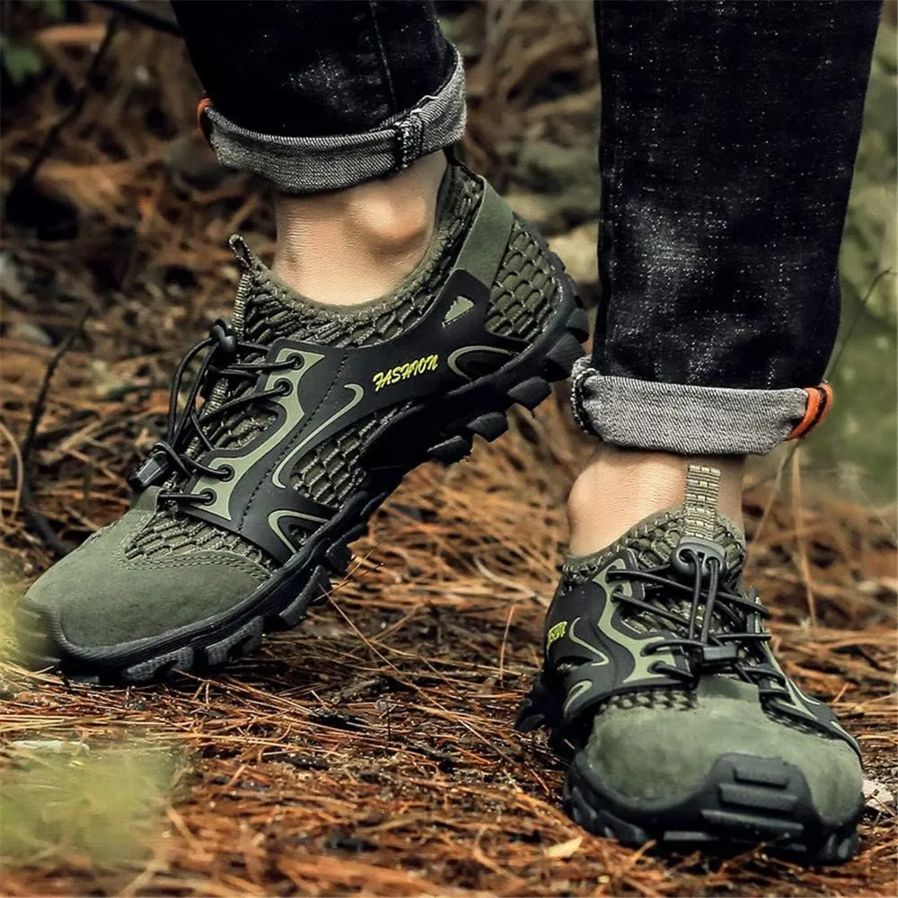 Men's Hiking Shoes Breathable Ultra-Slip Running Barefoot Trekking Mesh Quick Dry Lightweight Outdoor Training Sneakers