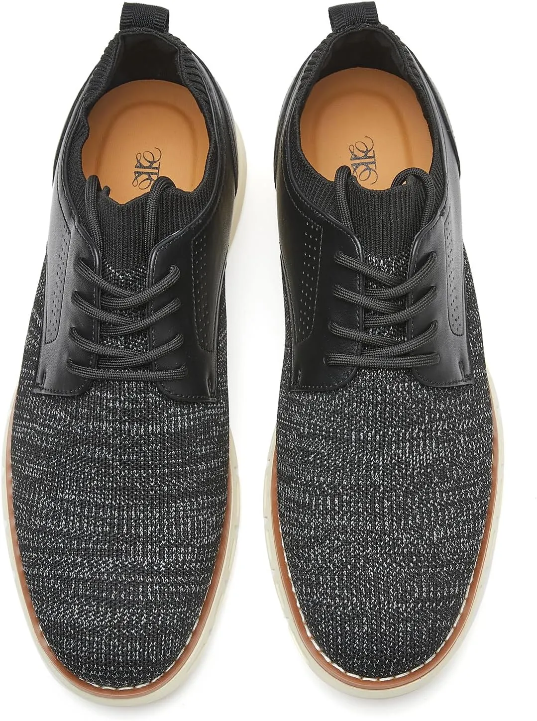 Men's Lightweight Dress Sneakers Comfortable Breeze Shoes Breathable Leisure Oxford Shoes for Business Casual and Walking with Arch Support