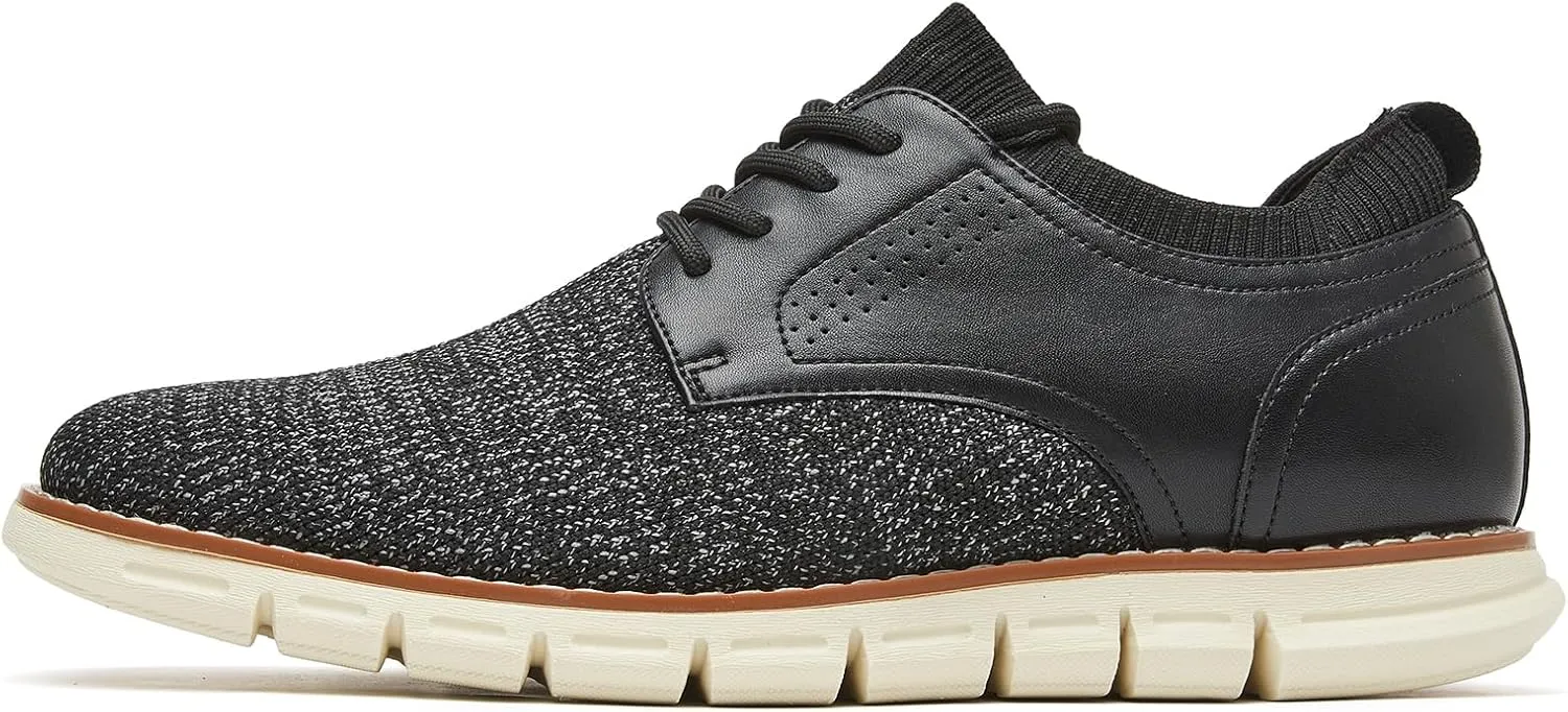 Men's Lightweight Dress Sneakers Comfortable Breeze Shoes Breathable Leisure Oxford Shoes for Business Casual and Walking with Arch Support