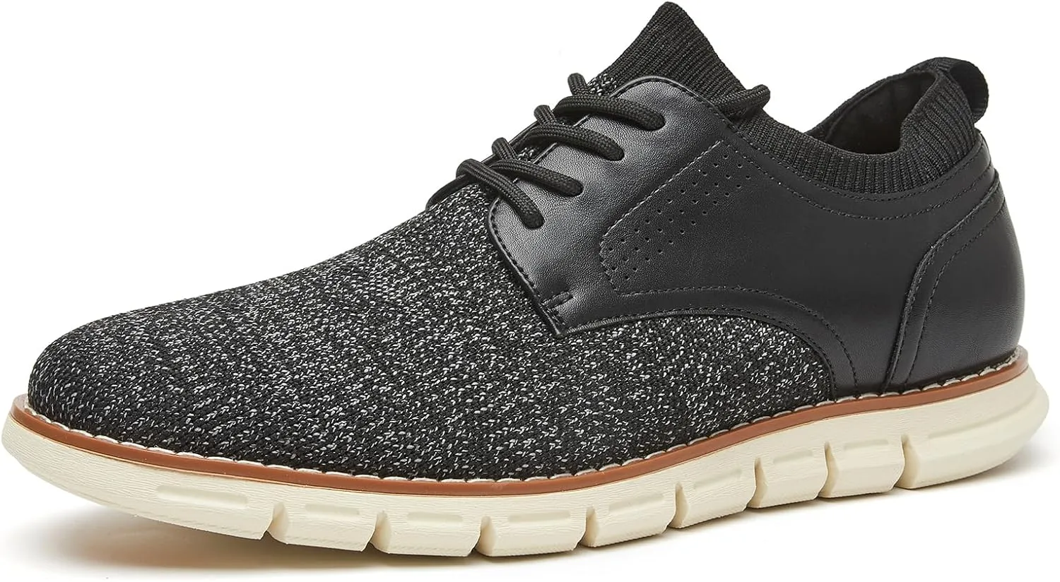 Men's Lightweight Dress Sneakers Comfortable Breeze Shoes Breathable Leisure Oxford Shoes for Business Casual and Walking with Arch Support