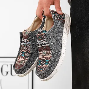 Men's Slip-On Canvas Casual Flats Shoes