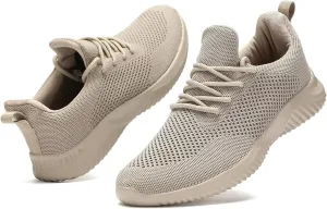 Men's Slip On Running Shoes Fashion Walking Sneakers Mesh Soft Sole Loafers Comfortable & Light-Weight Tennis Work Trainers