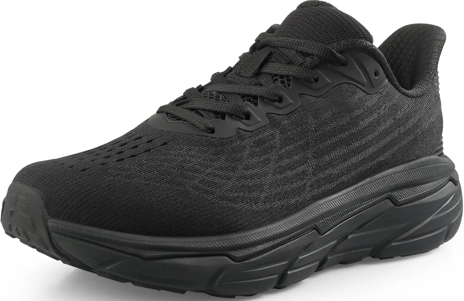 Mens Slip On Walking Shoes Running Tennis Shoes for Athletic Workout Gym Casual Non Slip Training Sneakers Breathable Knit Upper Indoor Outdoor