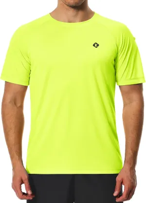 Men's Swim Shirts Quick Dry Rash Guard UPF 50  Sun Protection Fishing Beach Water Shirts Short Sleeve