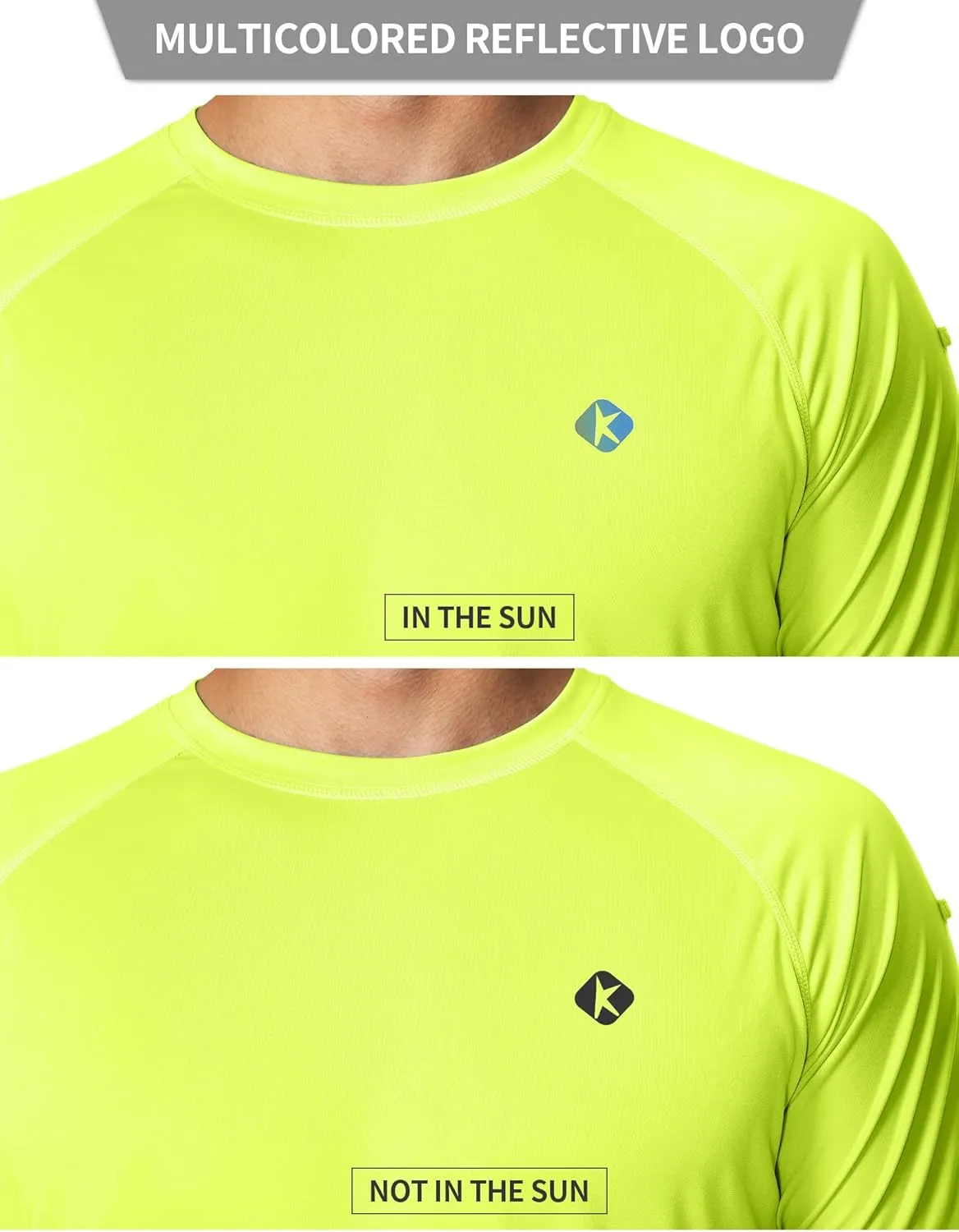 Men's Swim Shirts Quick Dry Rash Guard UPF 50  Sun Protection Fishing Beach Water Shirts Short Sleeve