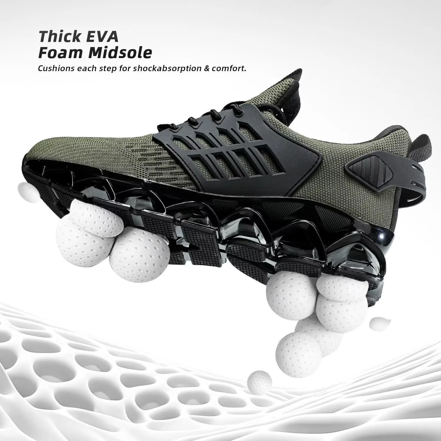 Mens Walking Shoes Slip on Blade Tennis Casual Fashion Trail Running Sneakers Comfort Non Slip Work Sport Athletic Trainers