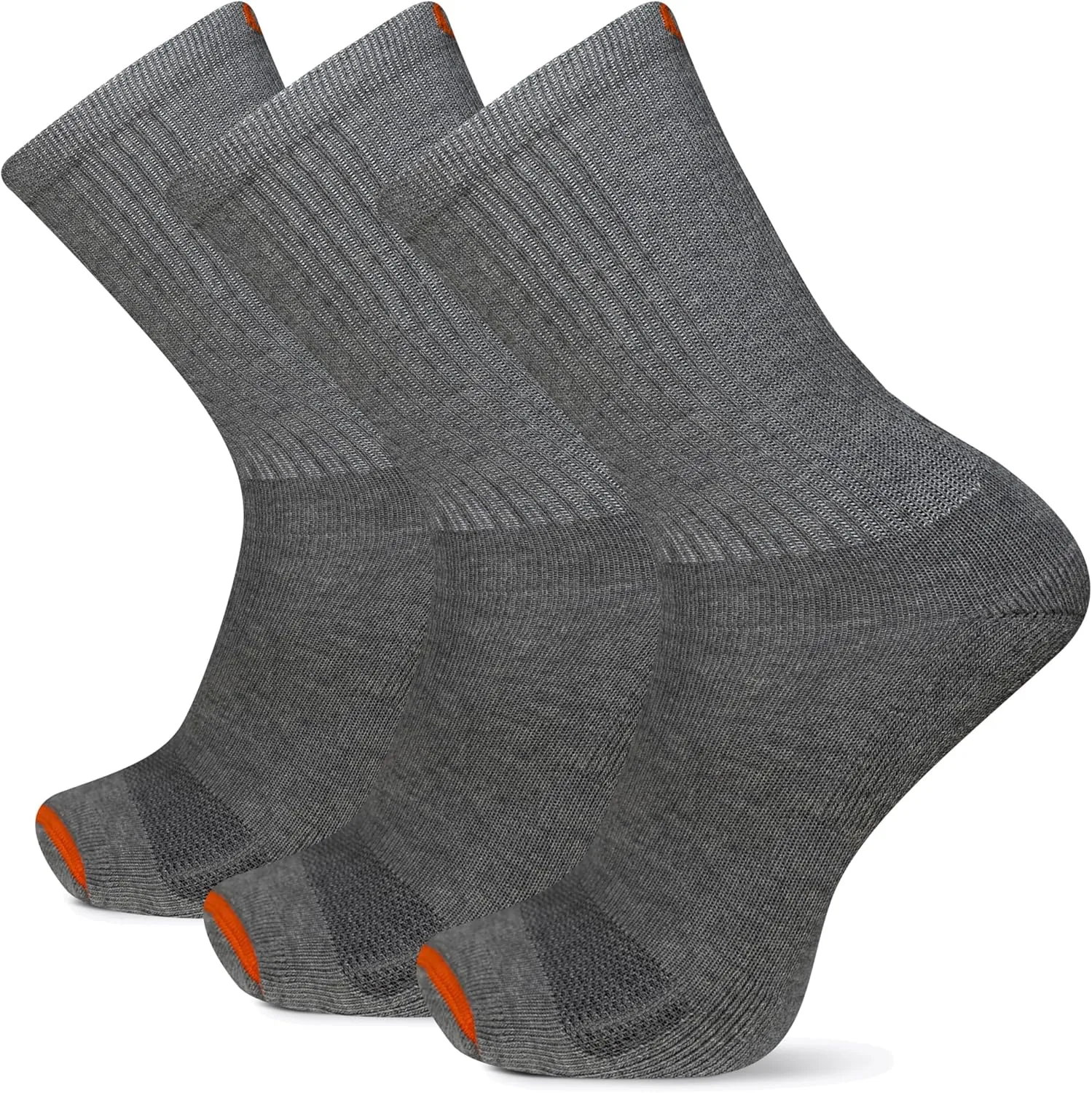 Merrell Men's and Women's Cushioned Cotton Socks-3 Pair Pack-Unisex Breathable Mesh Comfort Zones