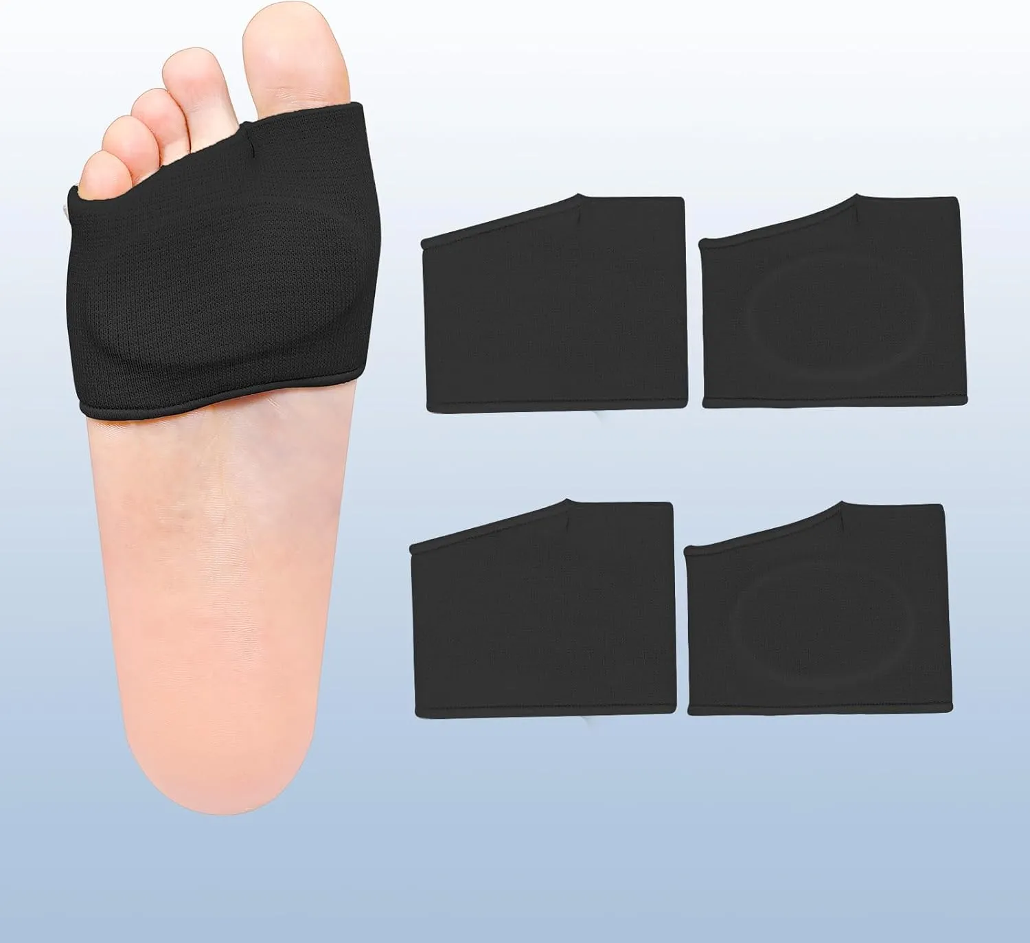 Metatarsal Pads for Women & Men 2 Pack - Gel Cushioned Orthotic Inserts, Ball of Foot Pain Relief for Metatarsalgia, Morton's Neuroma, Metatarsal Support Pads for Women Men (2 Pairs)