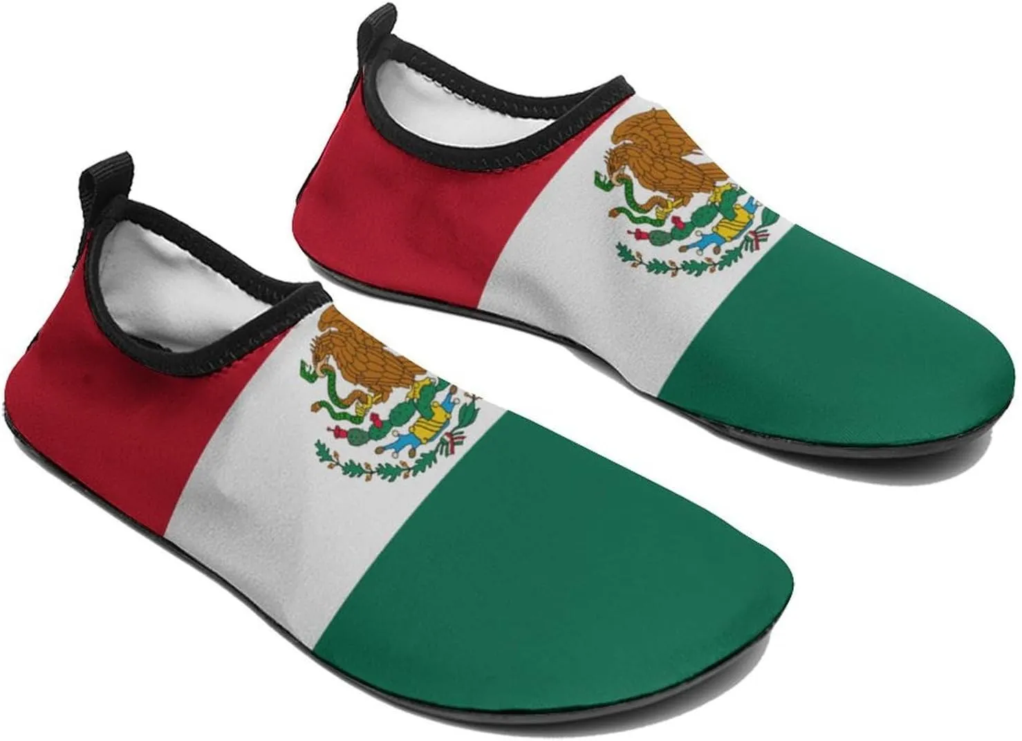 Mexico Flag Mexican Man Woman Water Shoes Quick Dry Barefoot Shoe Beach Surfing Swim Pool Yoga Sock