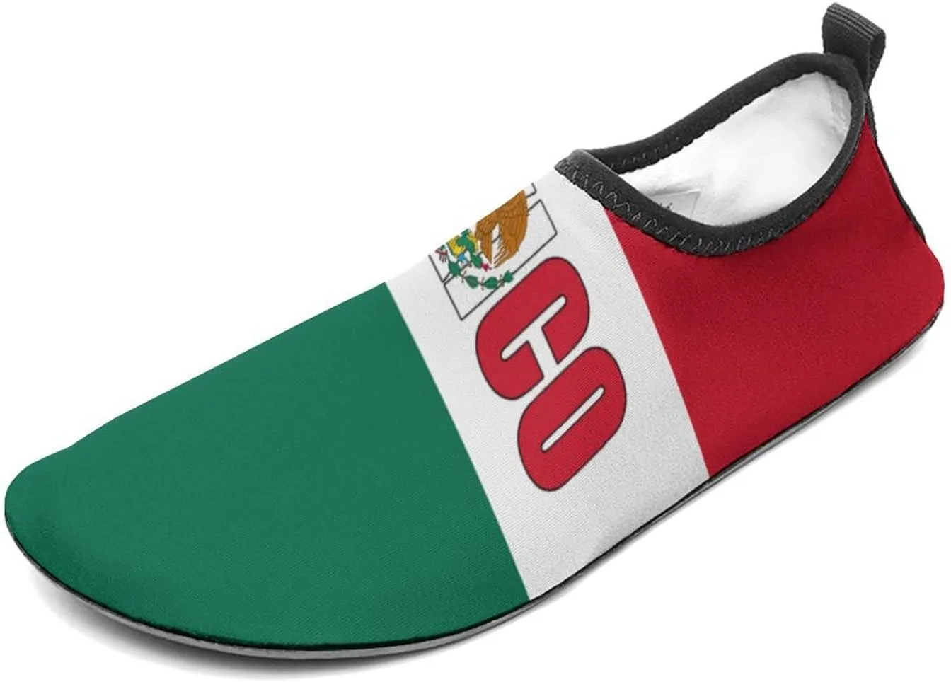 Mexico Flag Mexican Man Woman Water Shoes Quick Dry Barefoot Shoe Beach Surfing Swim Pool Yoga Sock