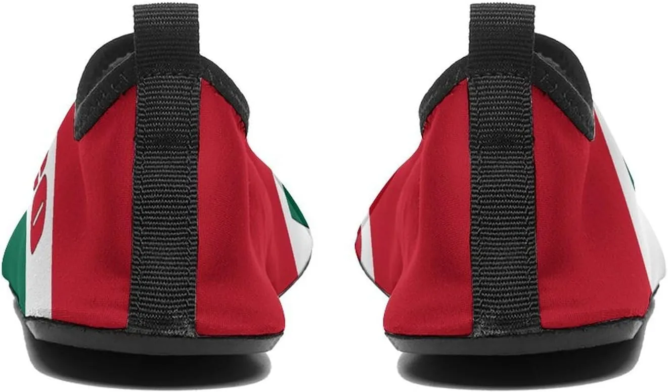Mexico Flag Mexican Man Woman Water Shoes Quick Dry Barefoot Shoe Beach Surfing Swim Pool Yoga Sock