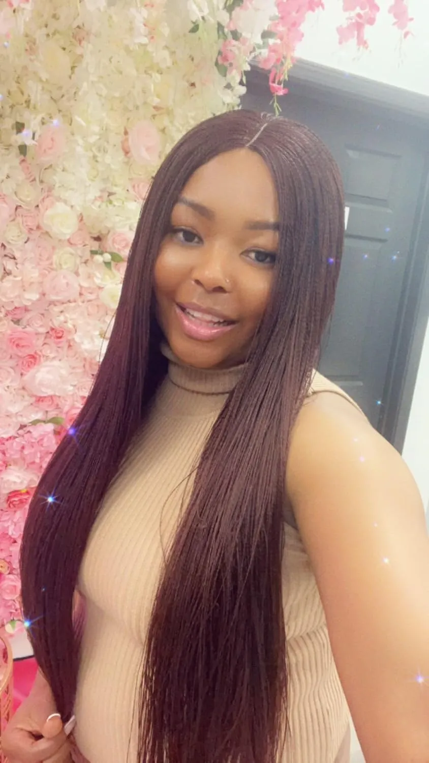 Million braids, Senegalese twist, Micro braid, Braided wig (Color 350)