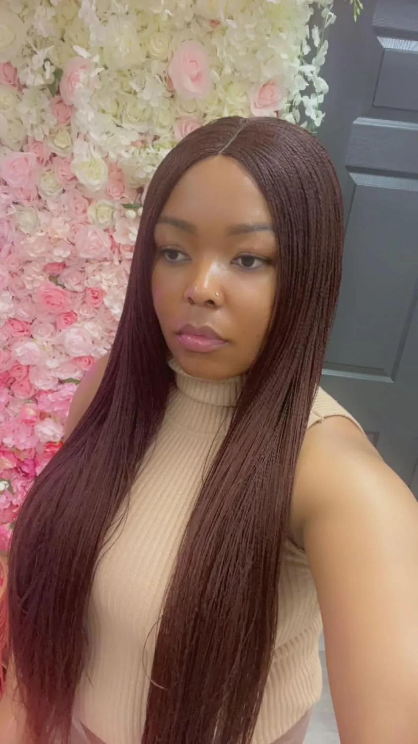 Million braids, Senegalese twist, Micro braid, Braided wig (Color 350)