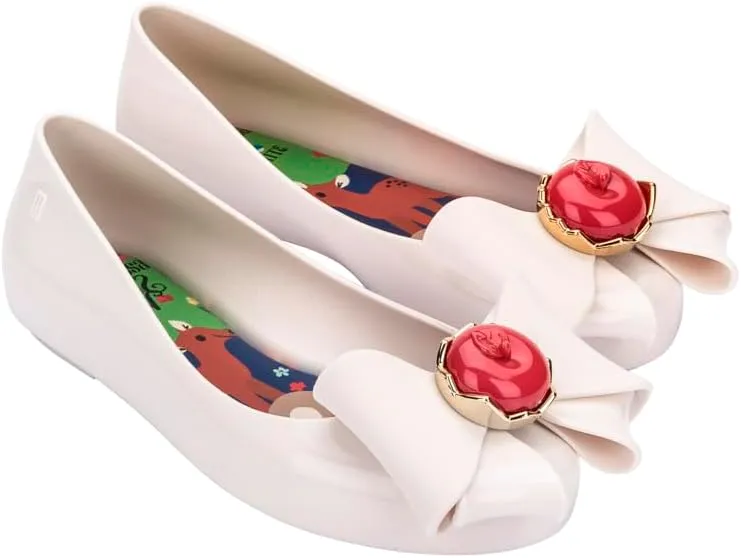mini melissa Girl's Sweet Love   Disney Princess Jelly Ballet Flat for Kids - Jelly Ballerina Shoes for Girls, Disney-Inspired Ballet Flat