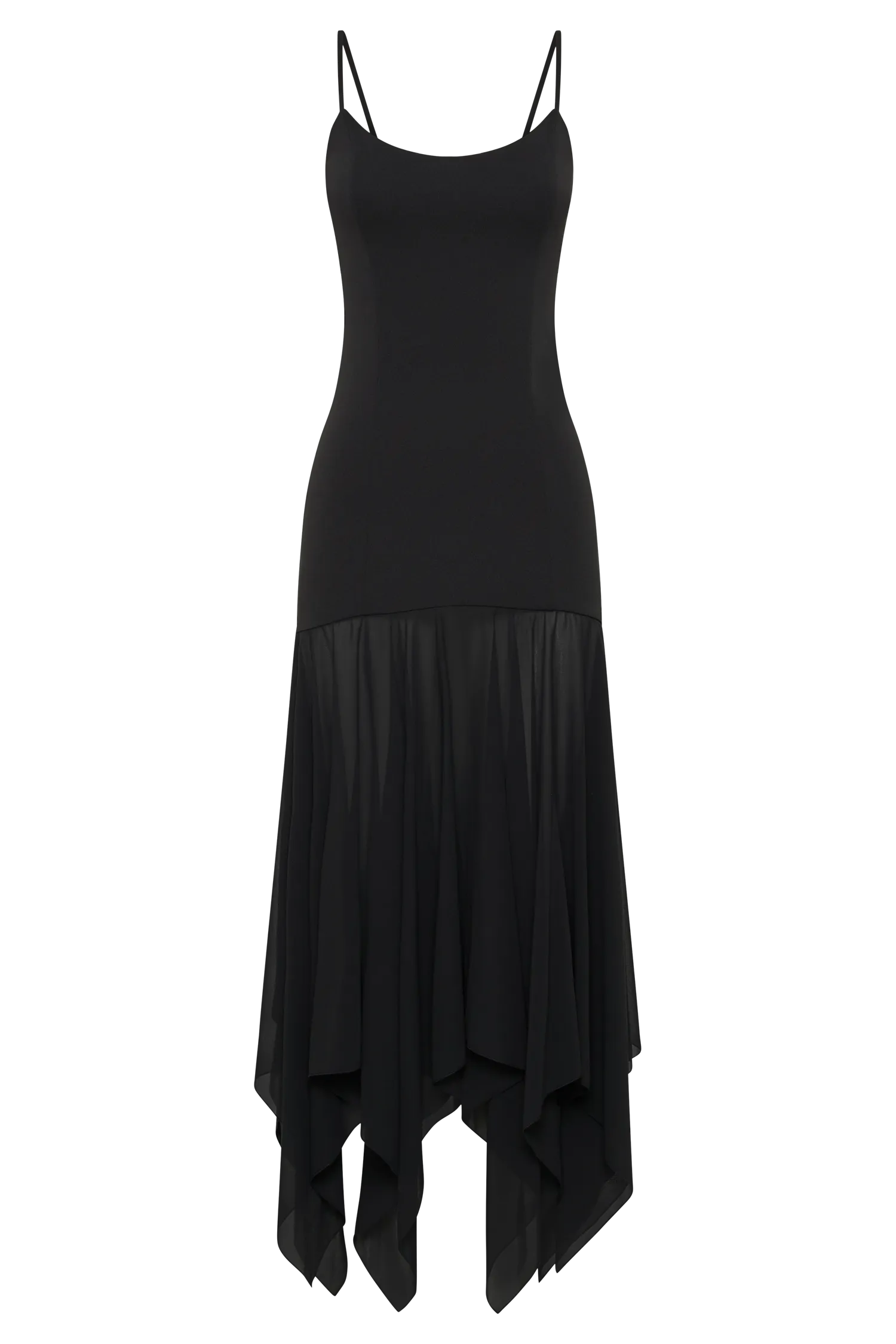 Minka Chiffon Maxi Dress - Black