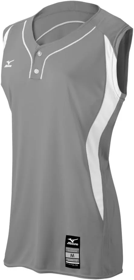 Mizuno Women's Elite 2-Button Game Jersey - Sleeveless