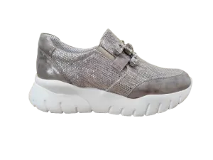 Mocassini slip-on Positano argento - OFFICINE VENETE