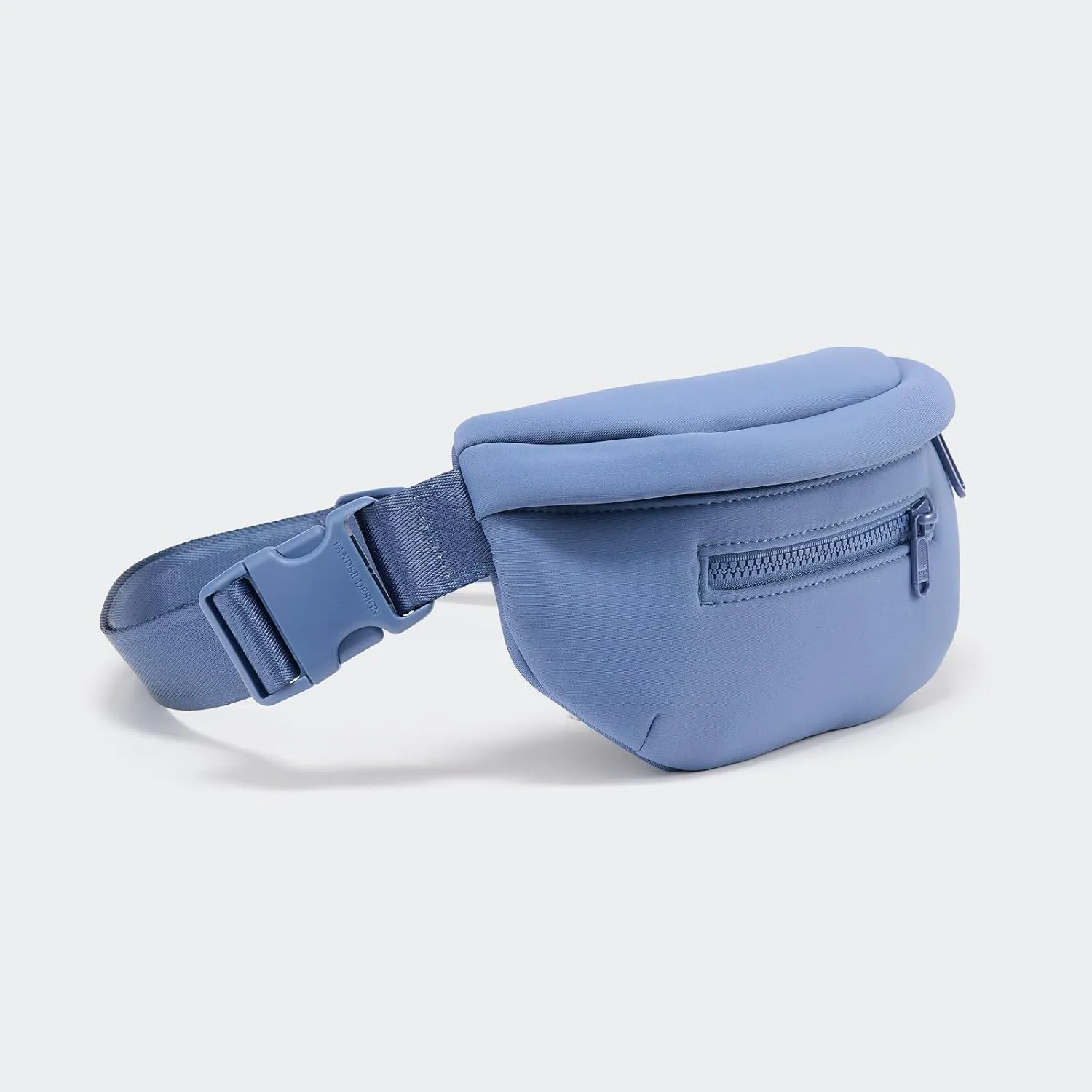 Neoprene Fanny Pack 3 Pockets Waist Bag for Men & Women Fashion Water Resistant Hip Bum Bag with Adjustable Belt for Running Travel Hiking Workout Sports (Steel Blue, One Size)