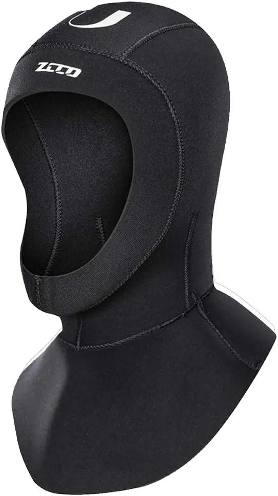 Neoprene Wetsuit Hood Scuba Diving Hood 3MM 5MM for Men Women Youth, Bib Dive Cap Surfing Thermal Hood for Kayaking Snorkeling Swimming Sailing Canoeing Water Sports