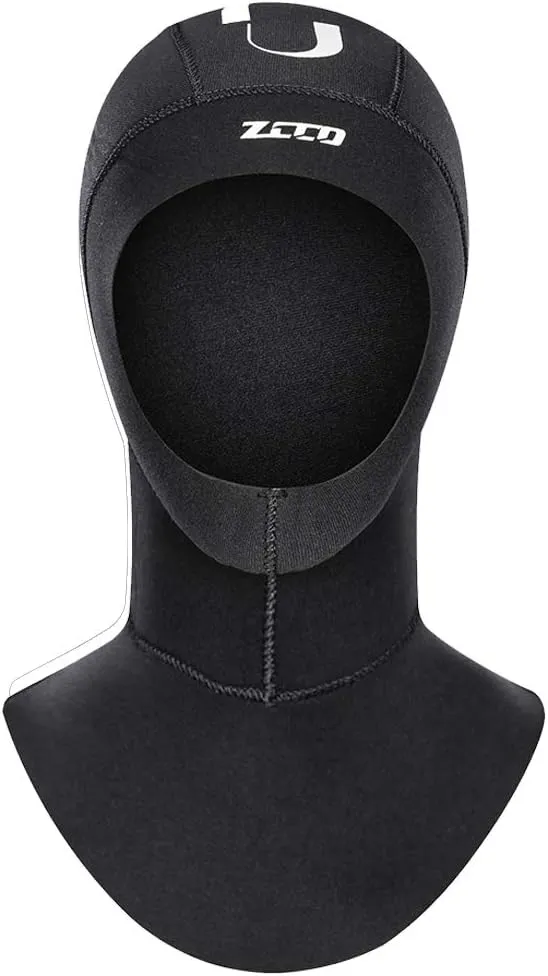 Neoprene Wetsuit Hood Scuba Diving Hood 3MM 5MM for Men Women Youth, Bib Dive Cap Surfing Thermal Hood for Kayaking Snorkeling Swimming Sailing Canoeing Water Sports