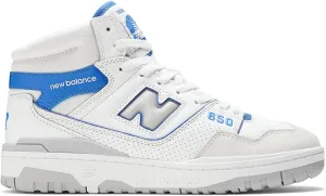 New Balance Men's 650 Sneaker, White/Marine Blue/Angora, Size 11.5