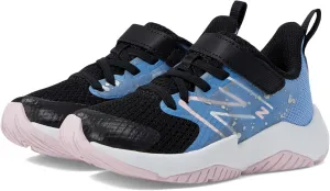 New Balance YTRAVBL2 Running Shoe, Black/Blue Laguna/Light Raspberry, 5 US Unisex Big Kid