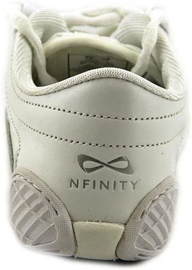 Nfinity Evolution White Cheer Shoes for Youth Girls – Breathable, High-Performance Sneakers for Cheerleading and Sports – Lightweight & Built to Last
