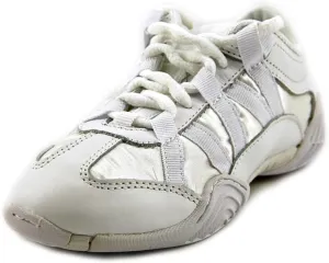Nfinity Evolution White Cheer Shoes for Youth Girls – Breathable, High-Performance Sneakers for Cheerleading and Sports – Lightweight & Built to Last