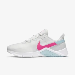 Nike Legend Essential 2 Women's Workout Shoes (CQ9545-103, Summit White/Glacier Ice/White/Pink Blast) Size 10.5
