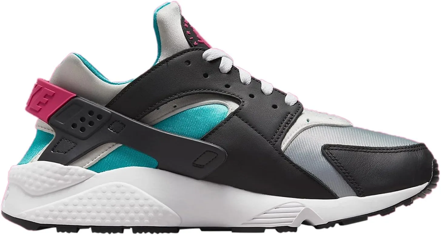 Nike mens Air Huarache Running Shoe, Black/Lethal Pink-new Emerald, 10