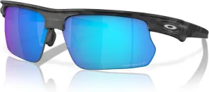 Oakley BiSphaera Sunglasses Matte Grey Camo with Prizm Sapphire Polarized Lens 68mm   Sport Case