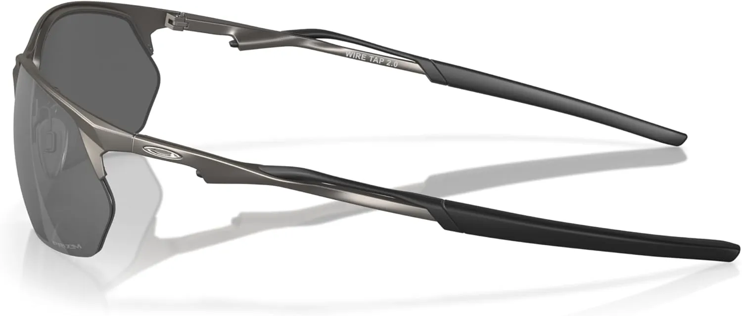 Oakley Men's Oo4145 Wire Tap 2.0 Rectangular Sunglasses