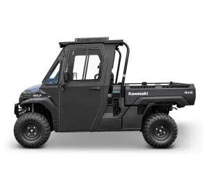 OEM Kawasaki Hard Cab Enclosure by Curtis with Roof Top A/C, Mule Pro-FX Power Kit and AS1 Windshield 1ACKAPFXAS1