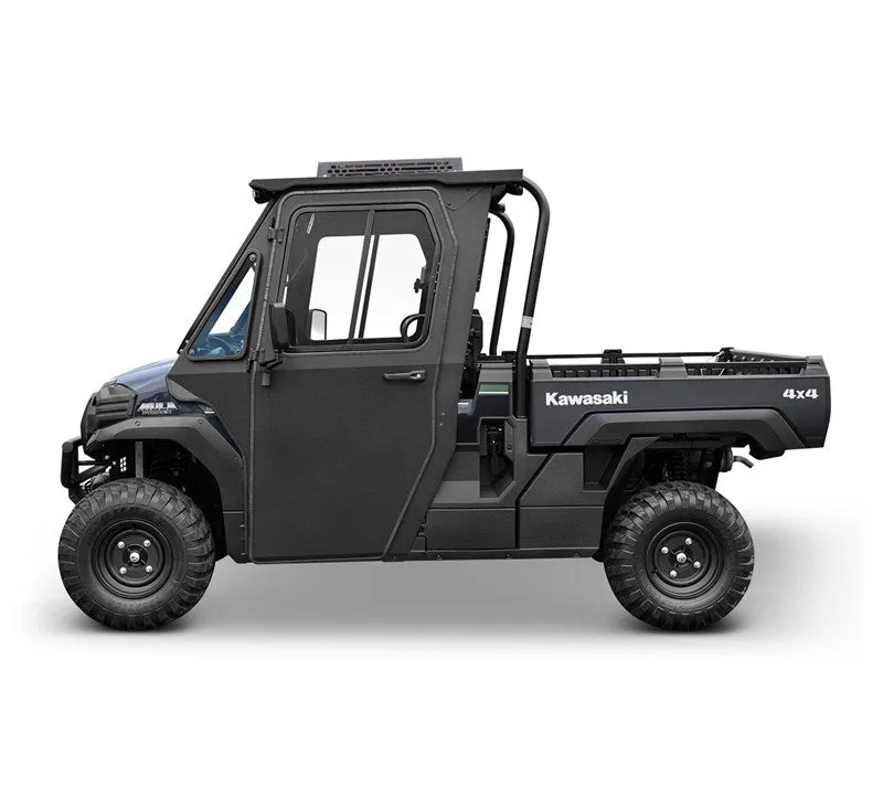 OEM Kawasaki Hard Cab Enclosure by Curtis with Roof Top A/C, Mule Pro-FX Power Kit and AS1 Windshield 1ACKAPFXAS1